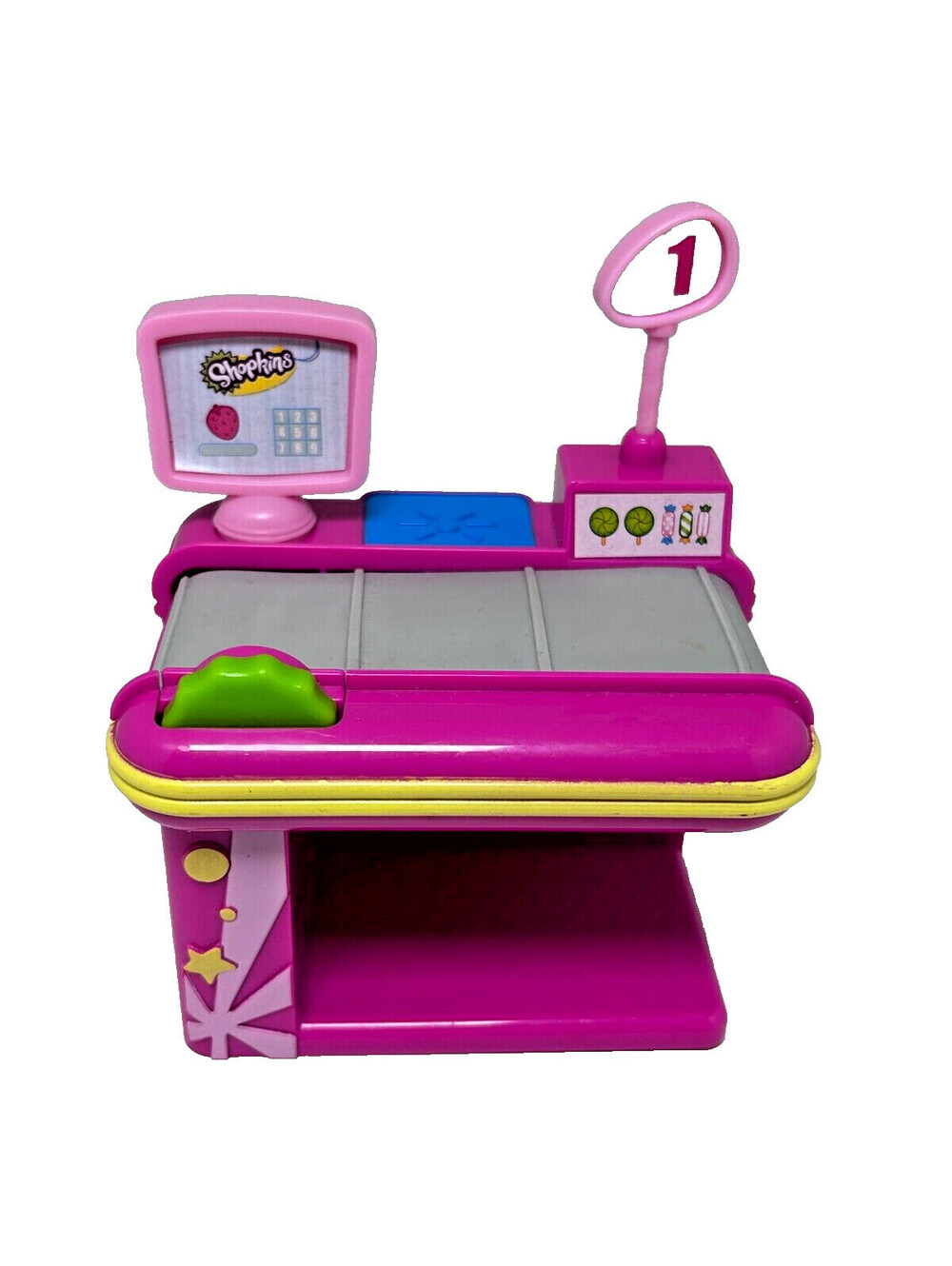 Shopkins Supermarket Small Mart Playset Grocery Store Checkout Cash Register